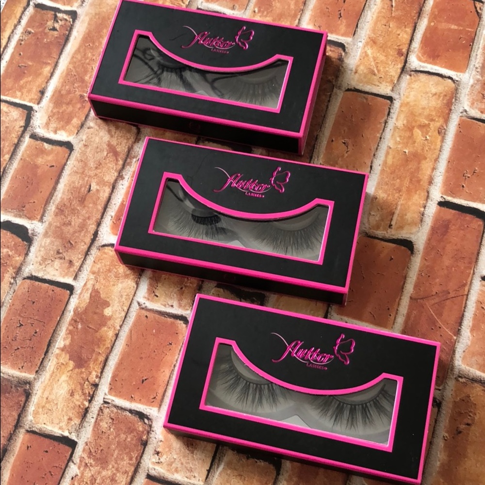 New *Set of 3* Flutter Mink Eyelashes Dimensional